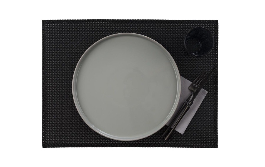 Podkładka stołowa TIRA 45 × 33 cm czarna PVC