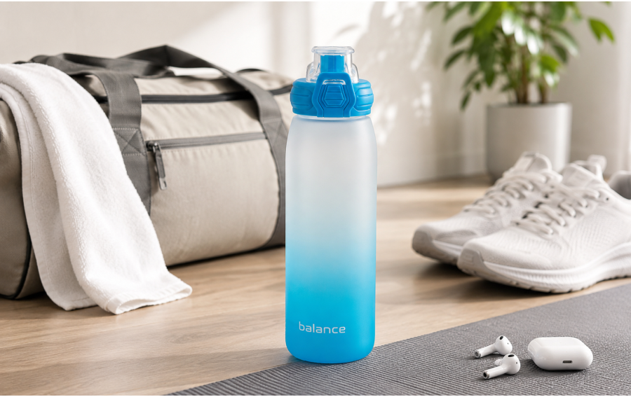 Butelka sportowa TRITAN BALANCE 850ml NIEBIESKI