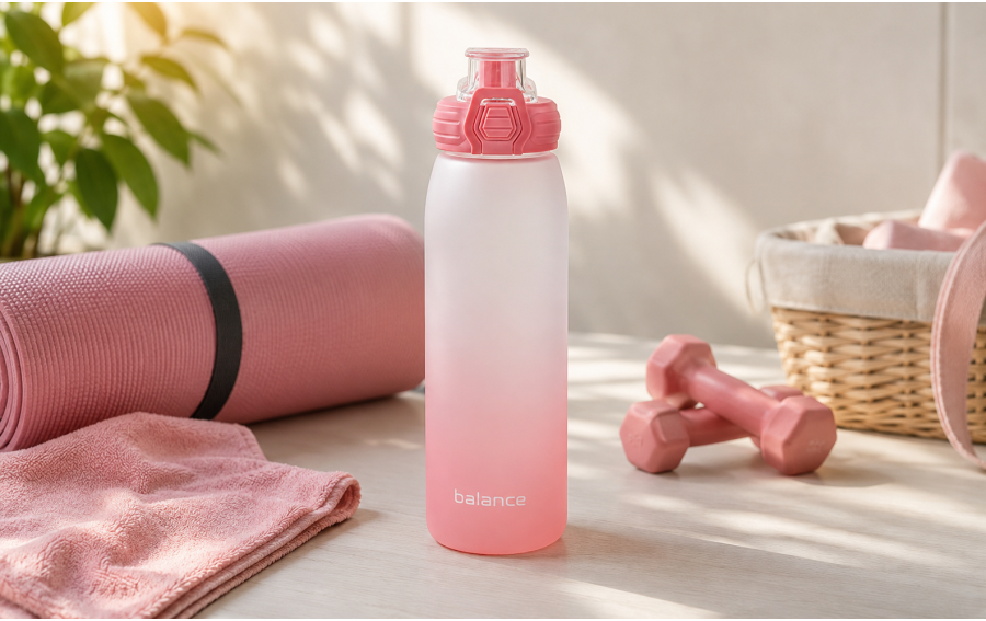 Butelka sportowa TRITAN BALANCE 850ml różowy