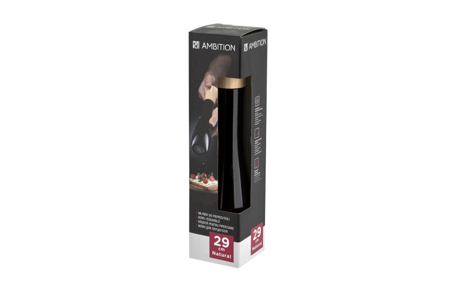 Młynek do soli i pieprzu Ambition Natural 29 cm ceramiczny