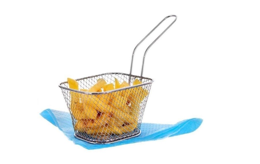 Koszyk do serwowania frytek Orion stal nierdzewna 19 cm