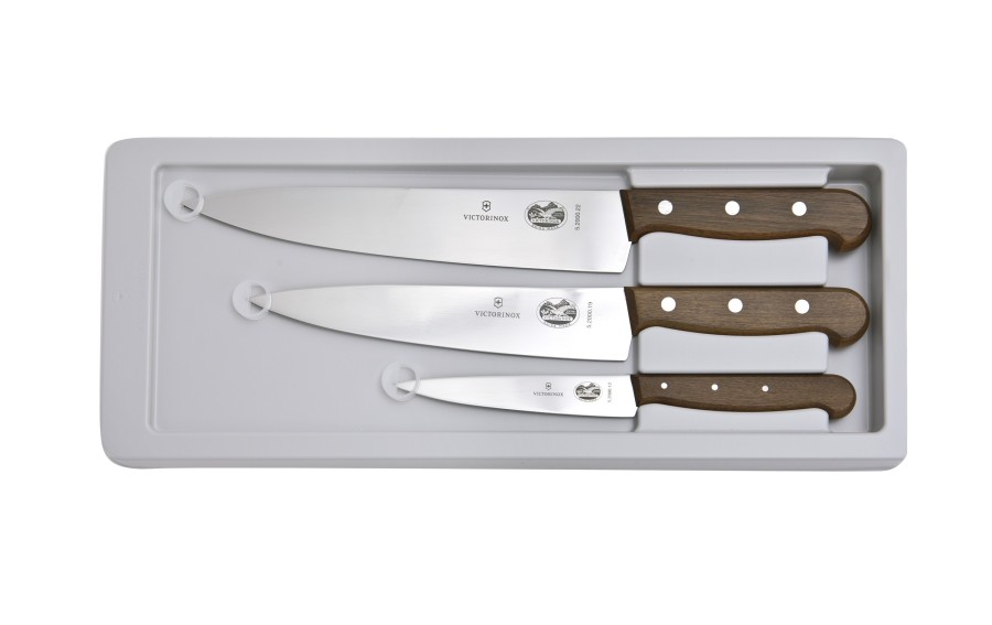 Zestaw noży Victorinox Wood 5.1050.3G | Drewniane rękojeści