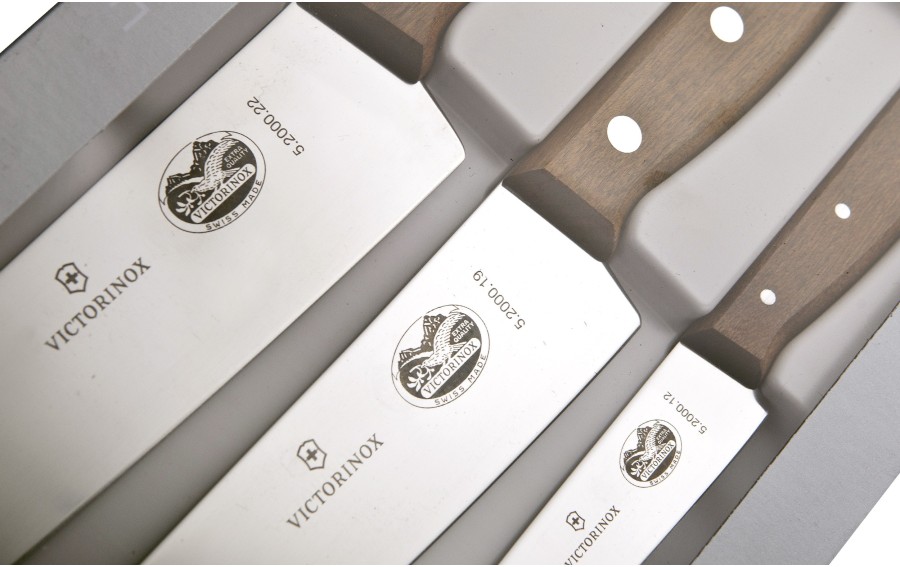 Zestaw noży Victorinox Wood 5.1050.3G | Drewniane rękojeści