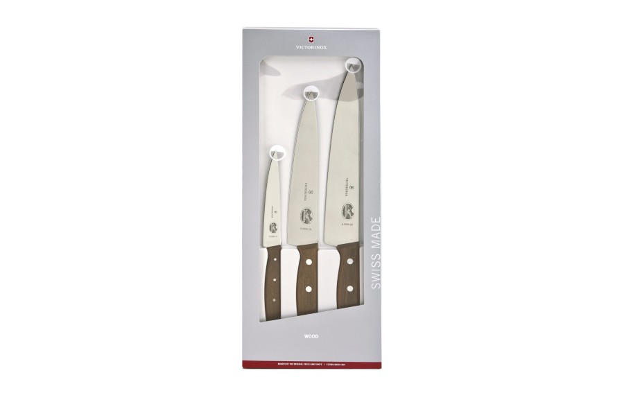 Zestaw noży Victorinox Wood 5.1050.3G | Drewniane rękojeści
