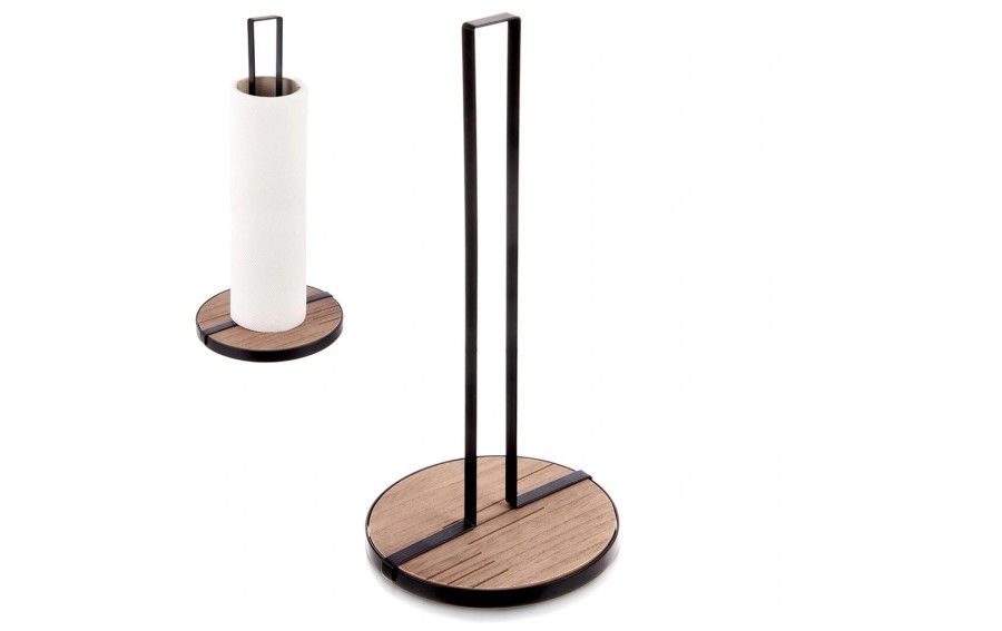 Stojak na ręcznik papierowy 32,5 cm LINE metalowy czarny