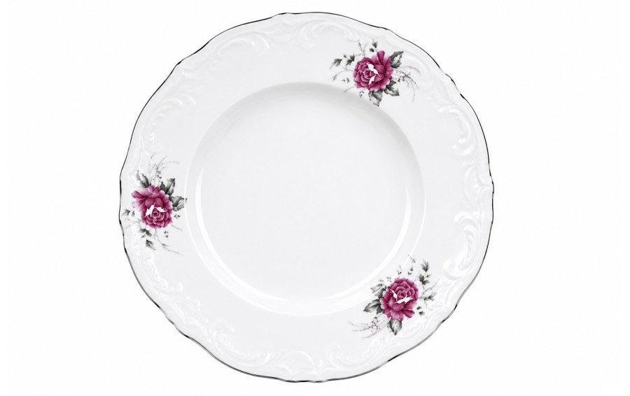 Komplet talerzy Chodzież Fryderyka H152 18 el. dla 6 osób – porcelana PFP Chodzież