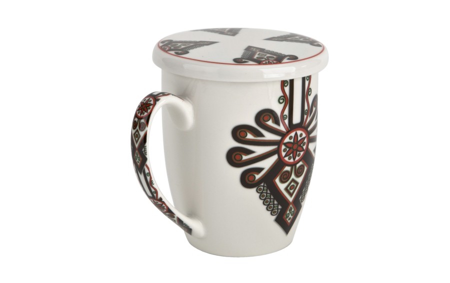 Kubek porcelanowy 350 ml z zaparzaczem Parzenica