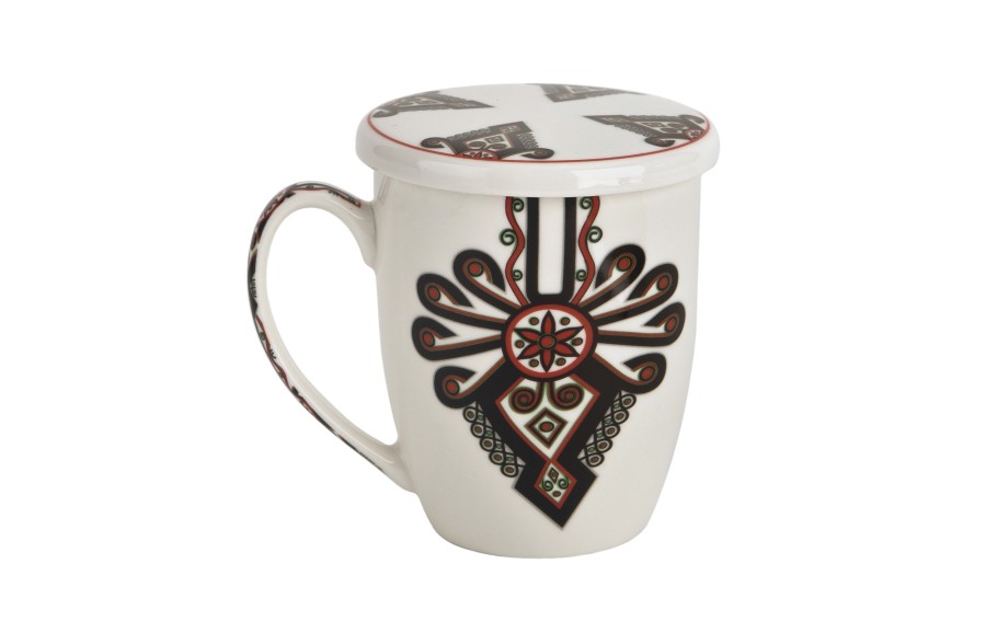 Kubek porcelanowy 350 ml z zaparzaczem Parzenica