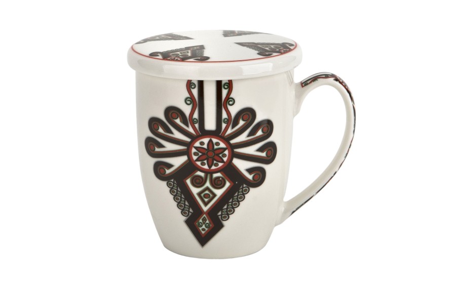 Kubek porcelanowy 350 ml z zaparzaczem Parzenica