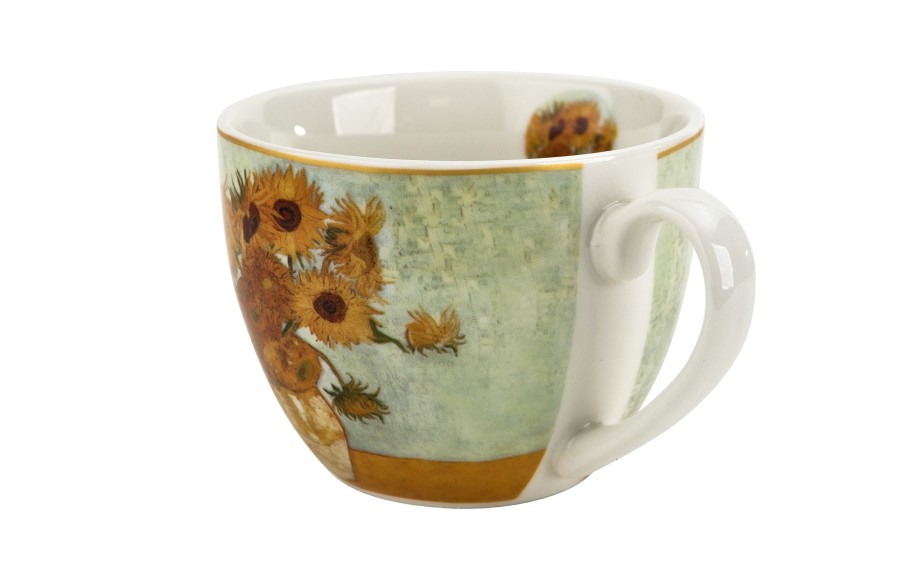 2x Filiżanka 280ml ze spodkiem Sunflowers