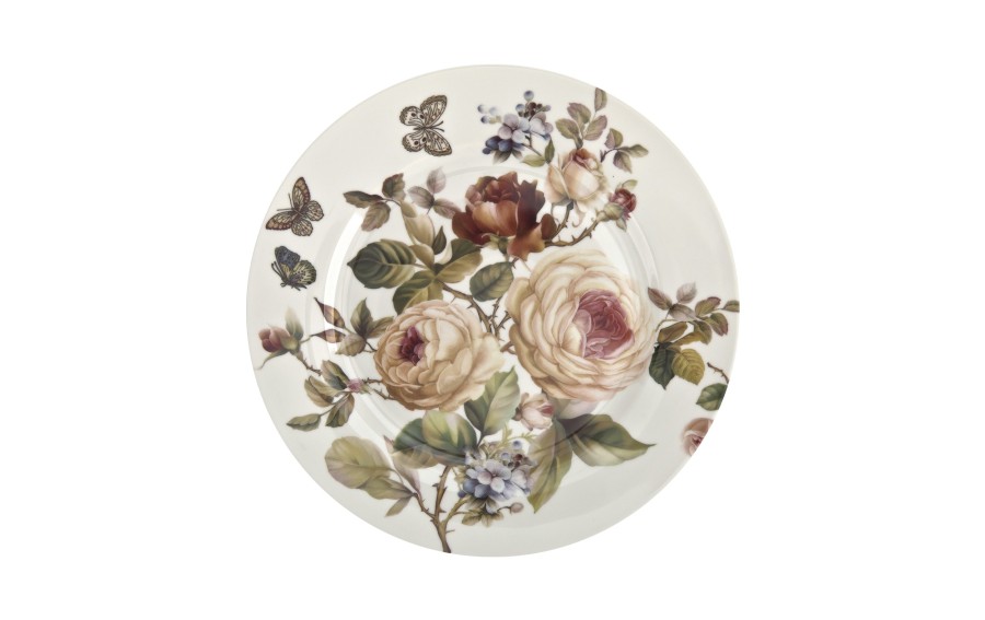 Komplet 2 talerzy deserowych 19 cm ZAHRA Flower Classic