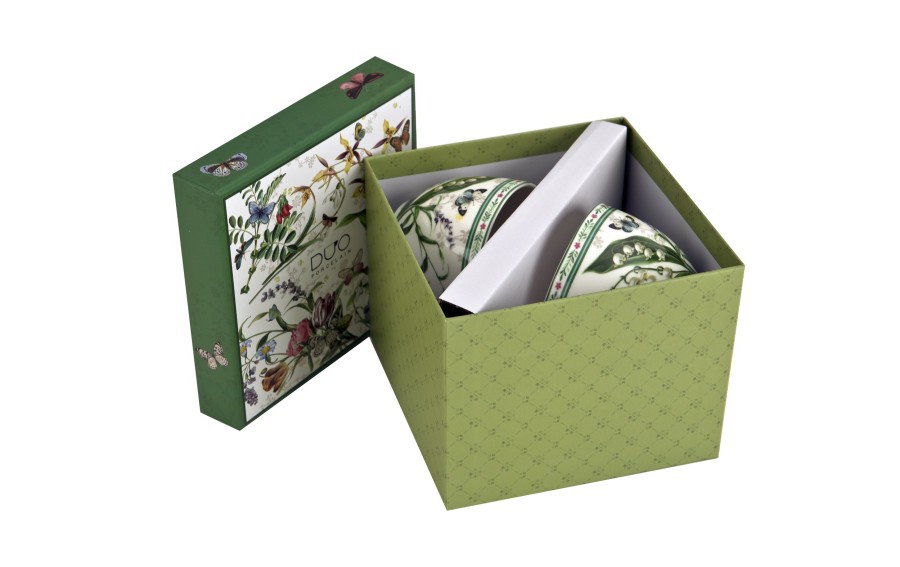 Komplet 2 filiżanek ze spodkami FLOWER DREAM 270 ml Duo