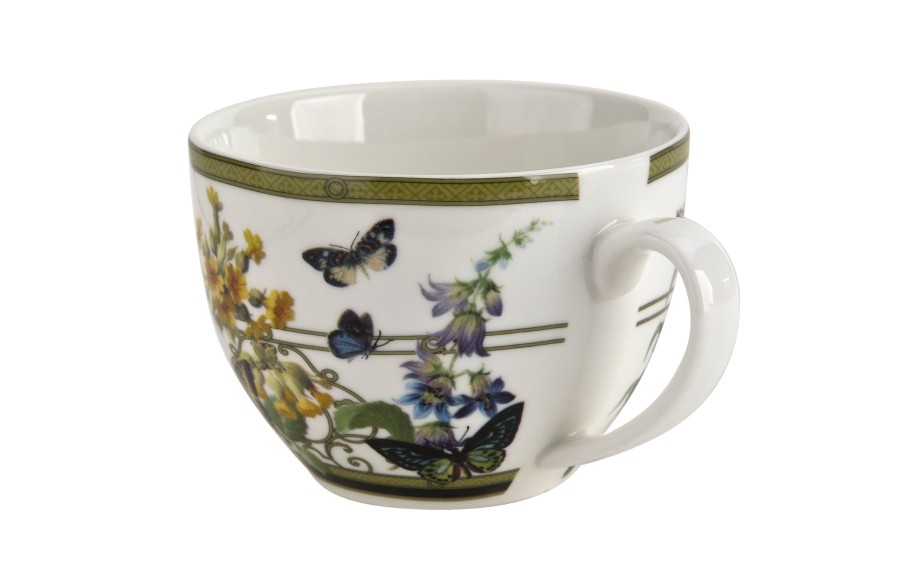 Komplet 2 filiżanek ze spodkami KWIATOWA RAPSODIA 270 ml Duo