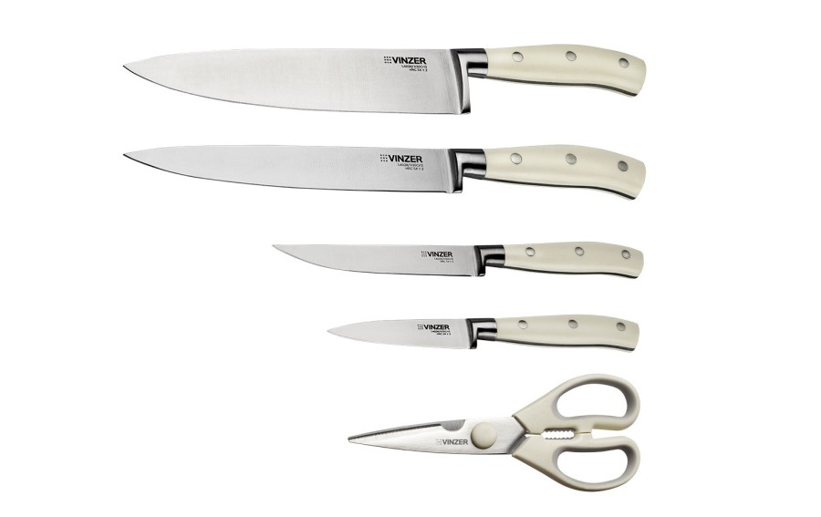 Zestaw noży kuchennych Vinzer Ivory 6 el. 50117
