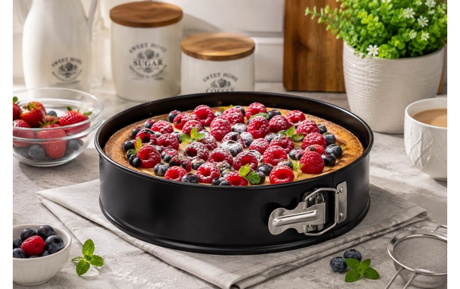 Tortownica Spinwar 28 cm NON-STICK czarna