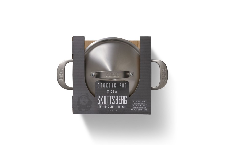 Garnek z pokrywką 20 cm Skottsberg Stainless Steel