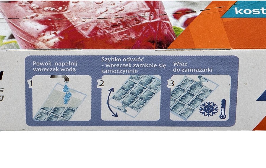 Woreczki do lodu samozamykające XXL 90 kostek RAVI