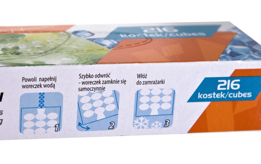 Woreczki do lodu samozamykające 216 kostek RAVI
