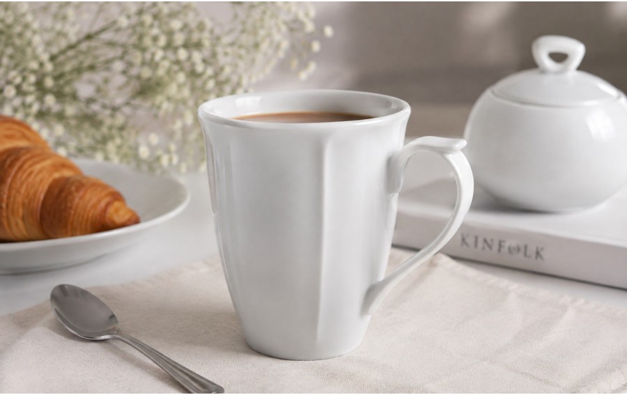 Kubek porcelanowy Maria Biała 300 ml Lubiana