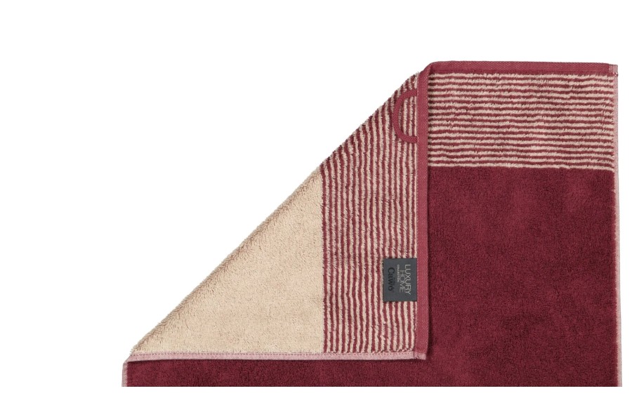 Ręcznik Cawö Luxury Home Two-Tone 590 Bordeaux 23