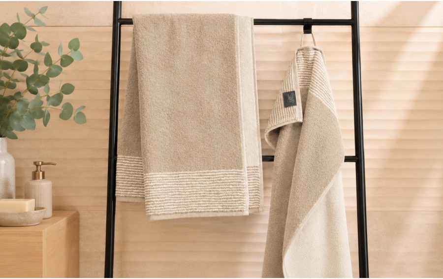Ręcznik Cawö Luxury Home Two-Tone 590 Sand 33