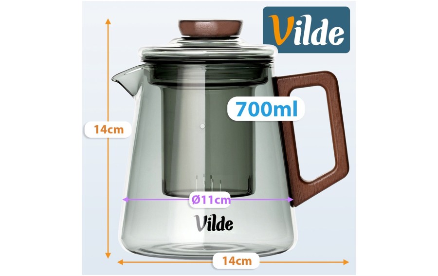 Dzbanek z zaparzaczem 700 ml 259753