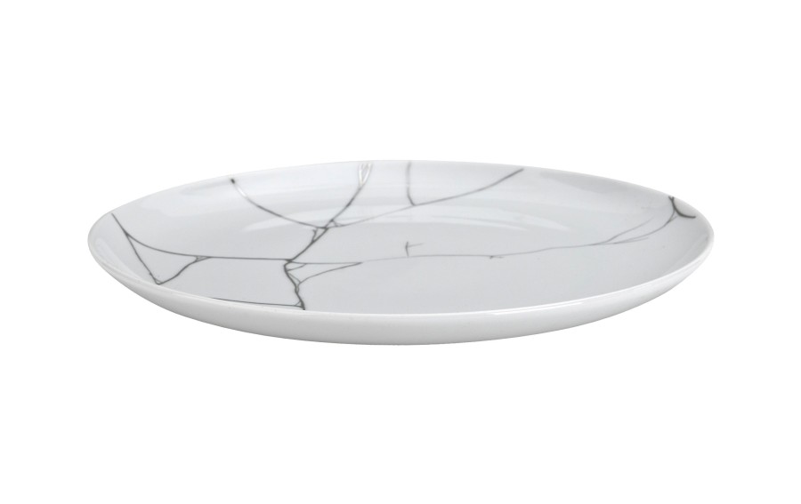 Talerz płytki obiadowy 26 cm Tektonika Platyna