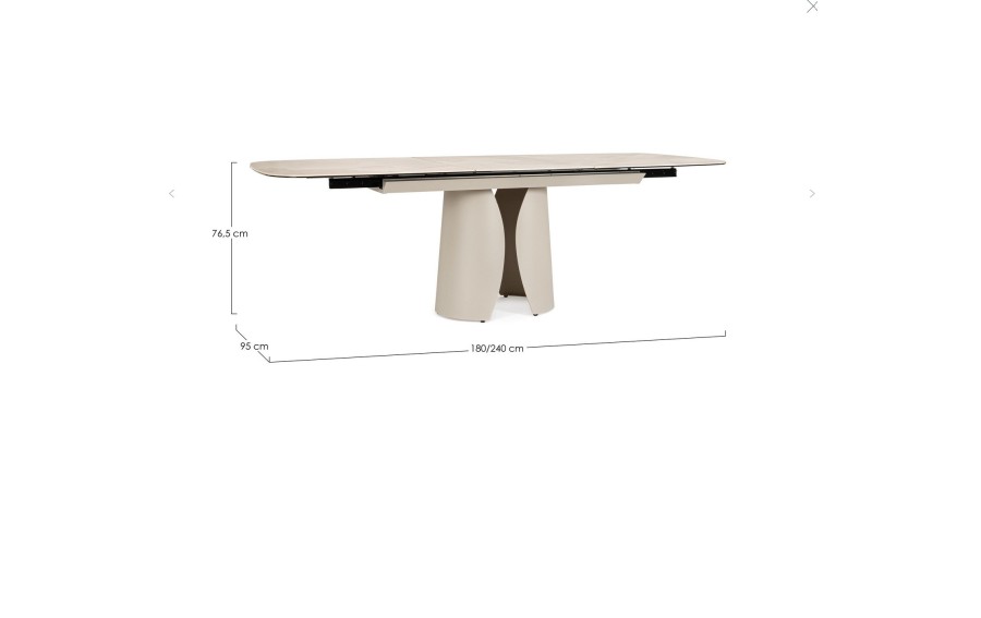 Stół Ardis Light Beige 180-240 x 95cm