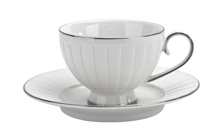 Komplet filiżanek LIZBONA Silver 2+2 230 ml