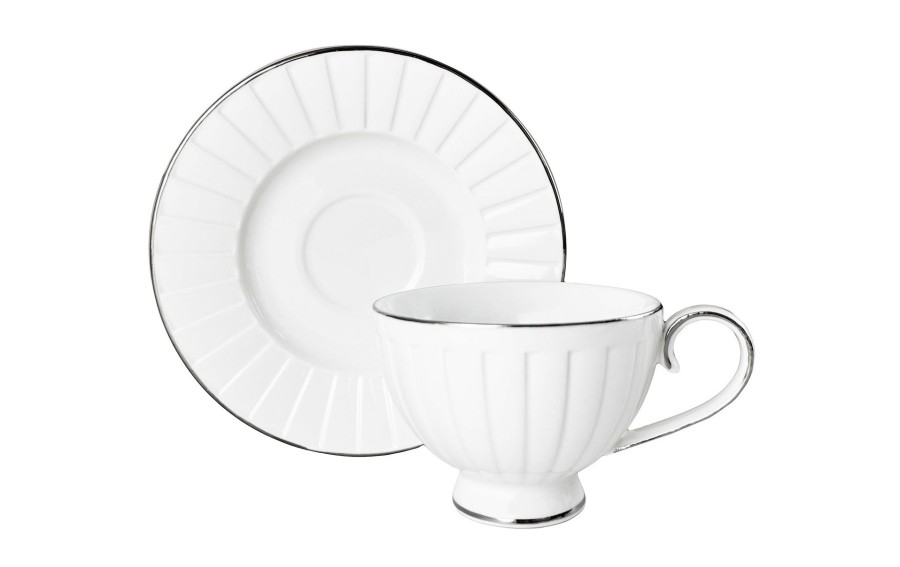 Komplet filiżanek LIZBONA Silver 230 ml