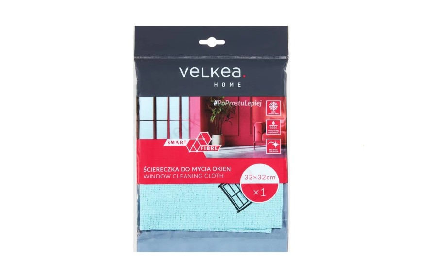 Ściereczka do okien Velkea Smart Fibre 32x32 cm