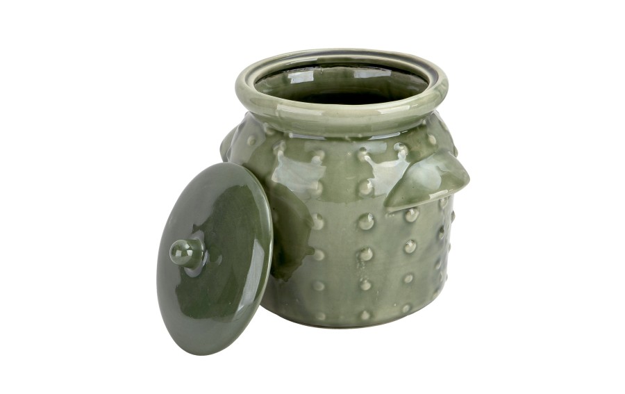 Garnek ceramiczny do kiszenia 2,5 L zielony Chomik