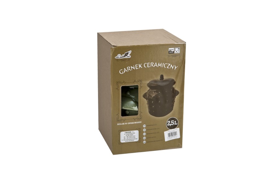 Garnek ceramiczny do kiszenia 2,5 L zielony Chomik