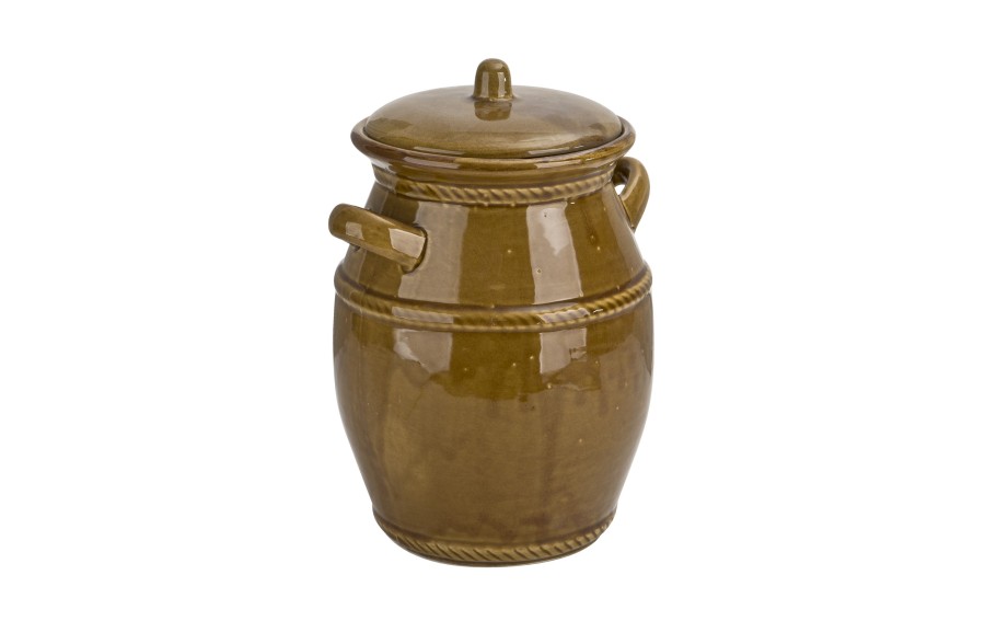 Beczka ceramiczna do kiszenia 4 l Chomik miodowa