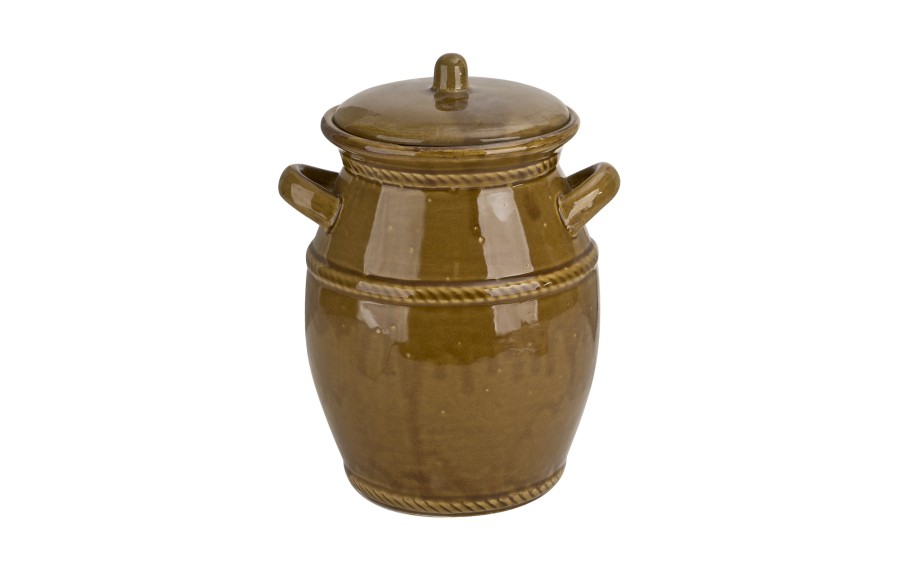 Beczka ceramiczna do kiszenia 4 l Chomik miodowa