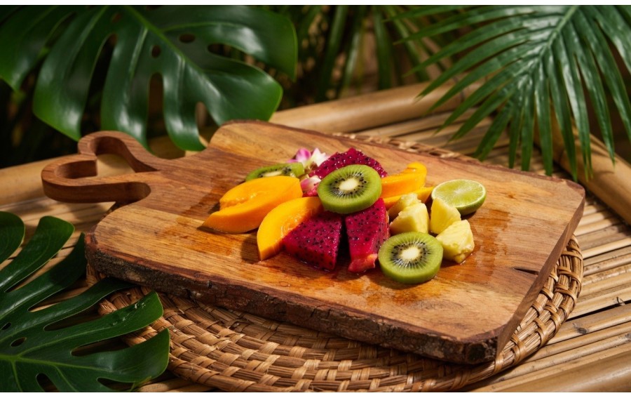 Deska mango Orion 45x25 cm z uchwytem serce