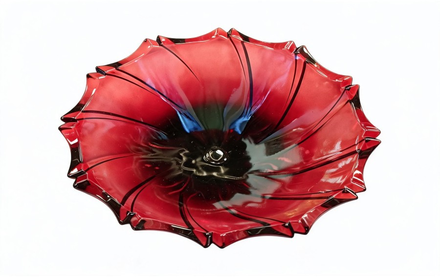 Misa kryształowa 31 cm Ponti Red Ruby