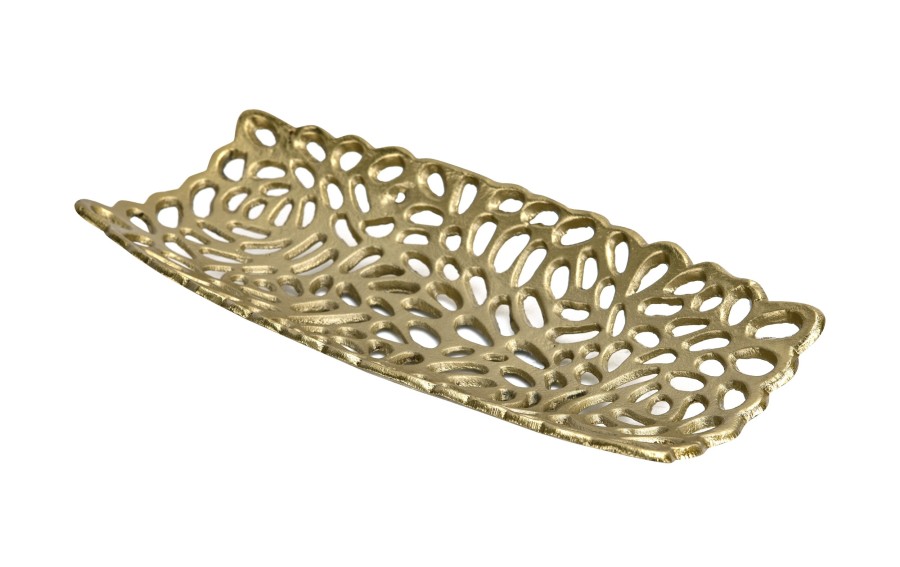 Taca metalowa złota 36/15 cm IB0180