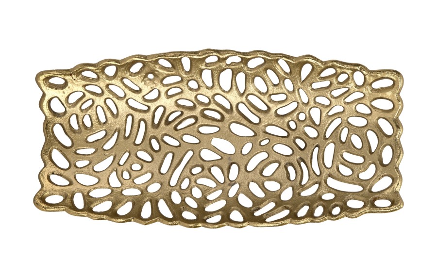 Taca metalowa złota 36/15 cm IB0180