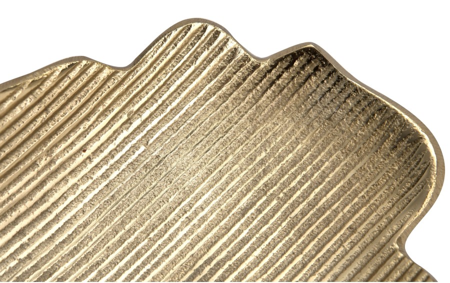 Patera metalowa złota 37/17/7 cm  IB0146