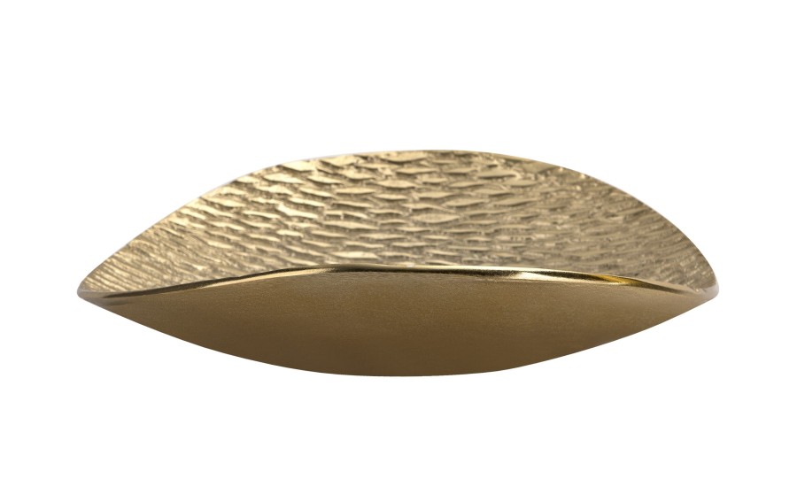 Patera metalowa złota 32/30/8 cm IB0152