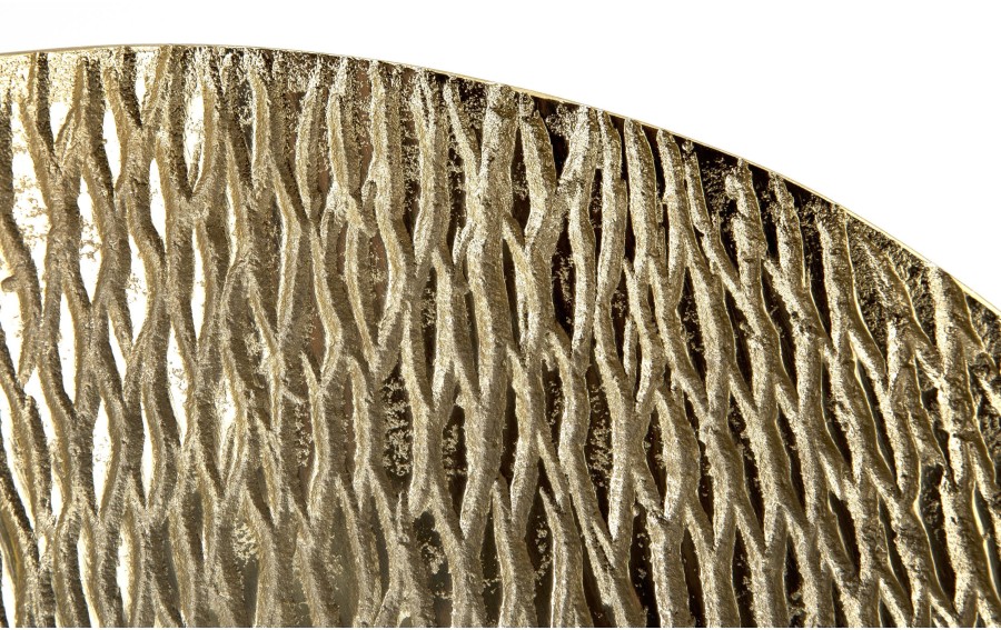 Patera metalowa złota 32/30/8 cm IB0152