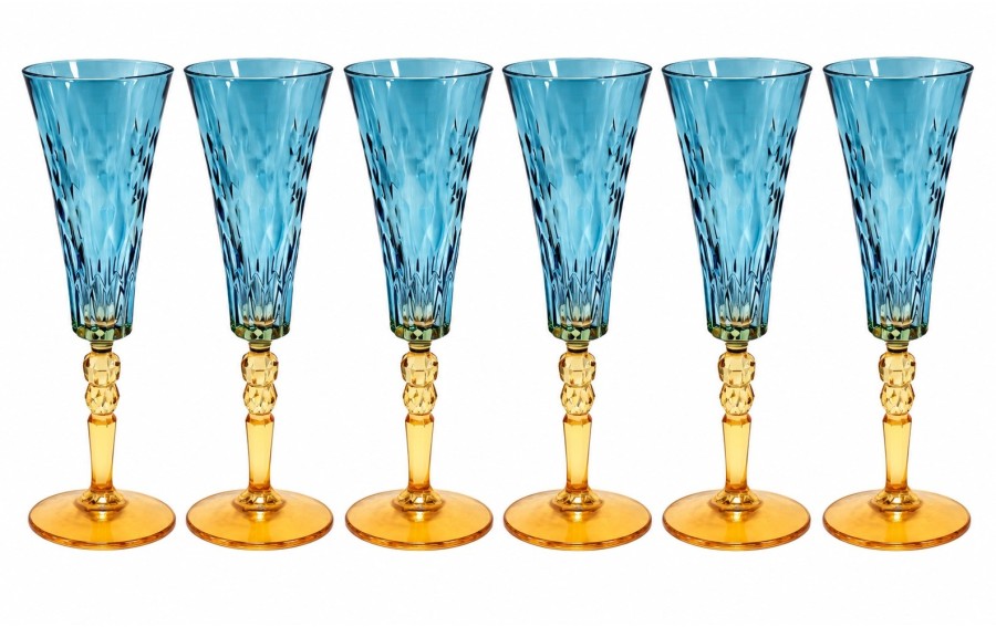 Kieliszki Bohemia Conte Blue Amber 170 ml 6 szt.