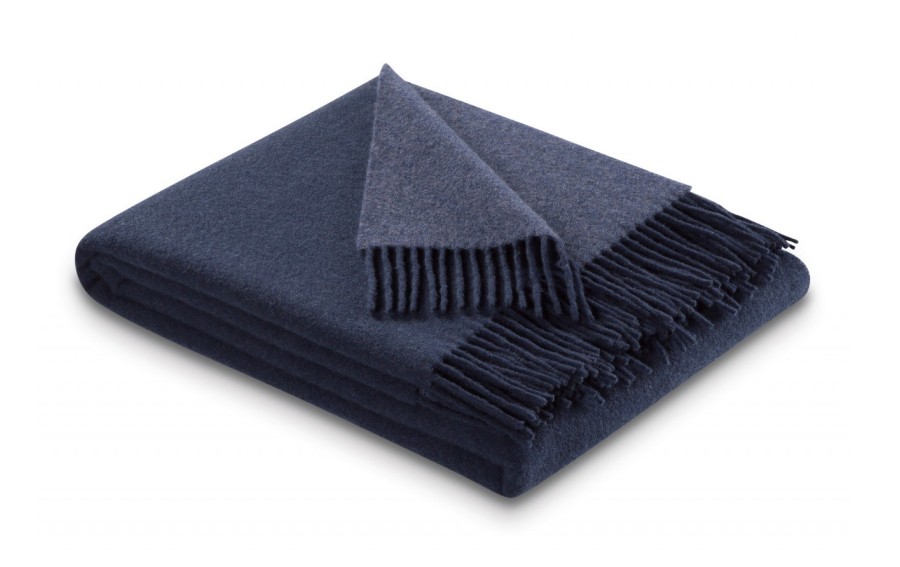 Pled kaszmirowy Biederlack Navy 130x170 cm