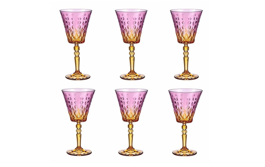 Kieliszki Bohemia Conte Rose Amber 260 ml 6 szt.