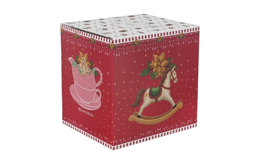 Filiżanka z dzbankiem ORNAMENT JOY 300/350 ml