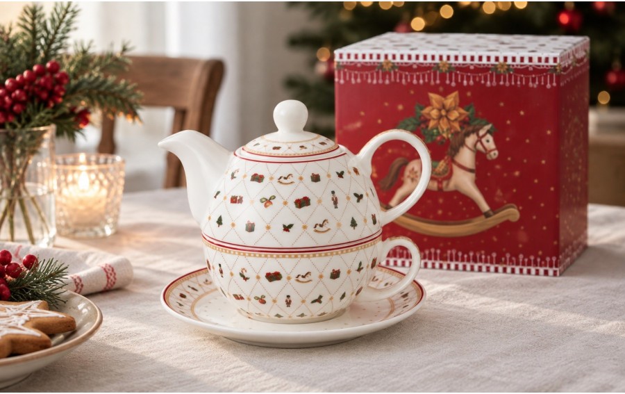 Filiżanka z dzbankiem ORNAMENT JOY 300/350 ml