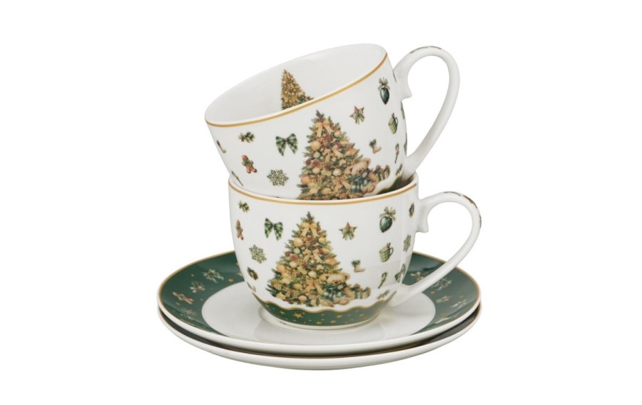 TREE SPARKLE 2 filiżanki ze spodkami 270 ml