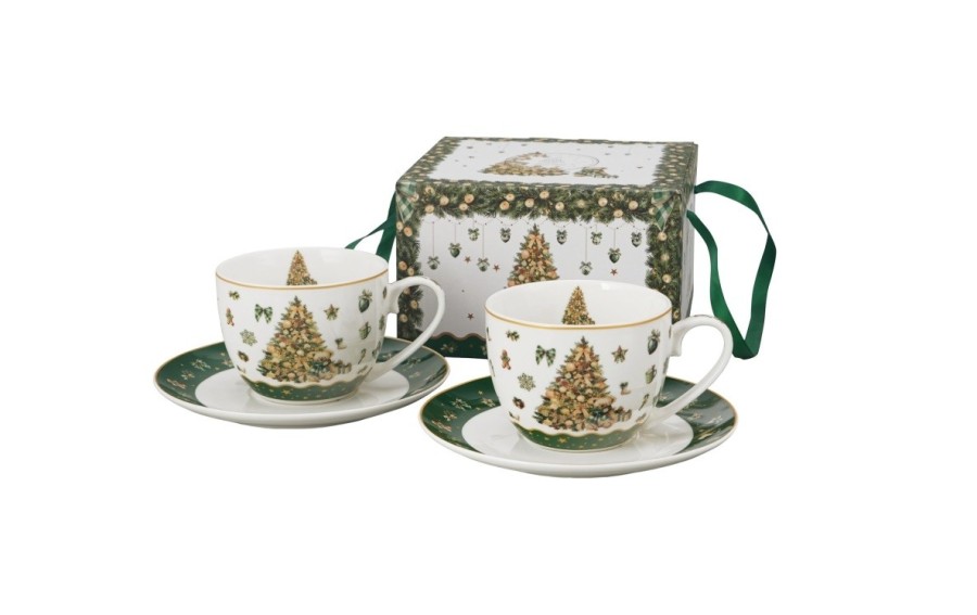 TREE SPARKLE 2 filiżanki ze spodkami 270 ml