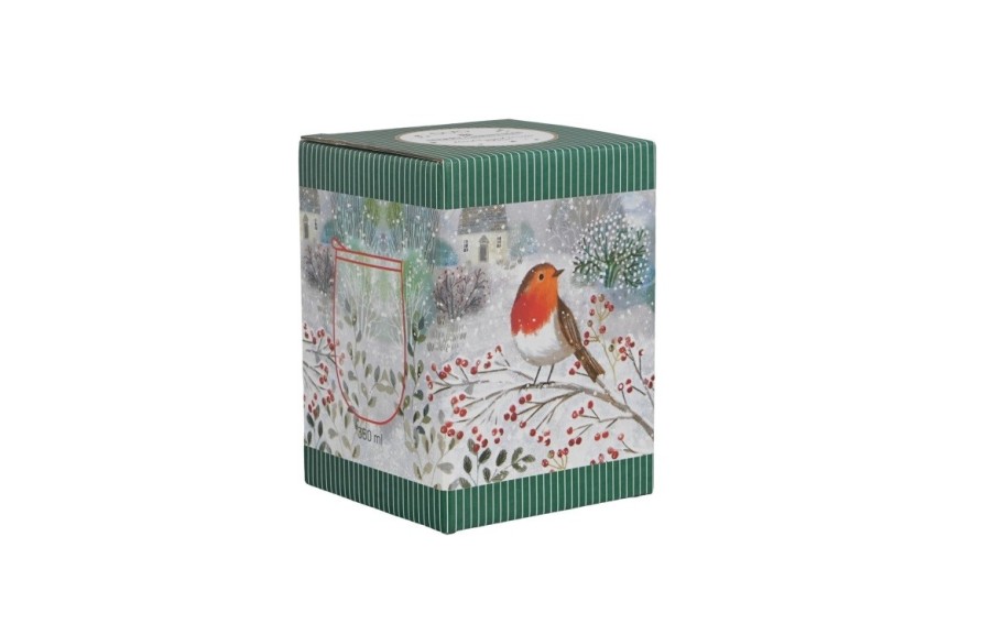 Kubek termiczny ROBIN IN SNOW 330 ml świąteczny